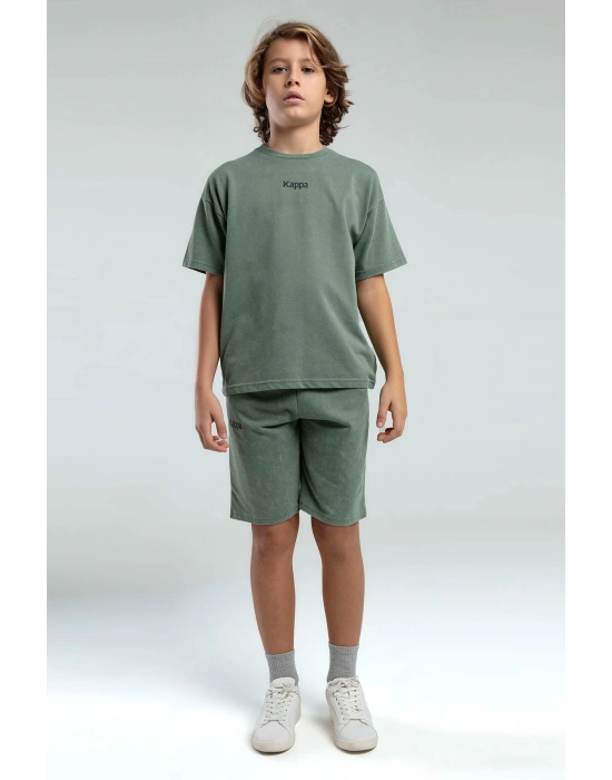 Erkek Yeşil Bermuda Takım