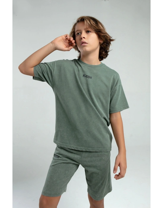 Erkek Yeşil Bermuda Takım