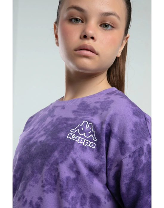 Kız Çocuk Mor Şort Takım