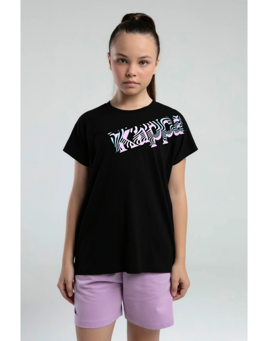 Kız Çocuk Siyah Tişört