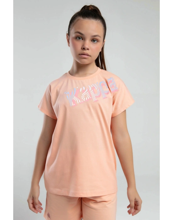 Kız Çocuk Turuncu Tişört