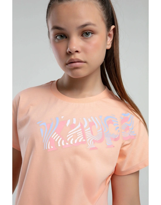 Kız Çocuk Turuncu Tişört