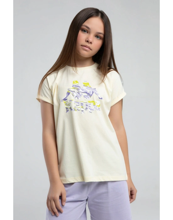 Kız Çocuk Sarı Tişört