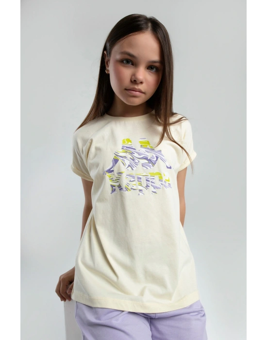 Kız Çocuk Sarı Tişört