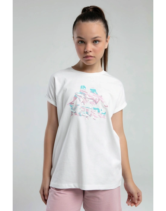 Kız Çocuk Beyaz Tişört