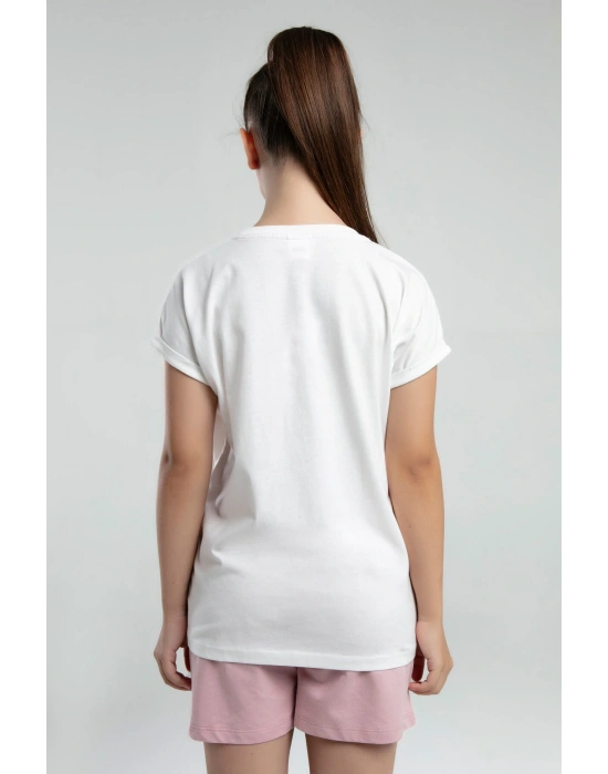 Kız Çocuk Beyaz Tişört