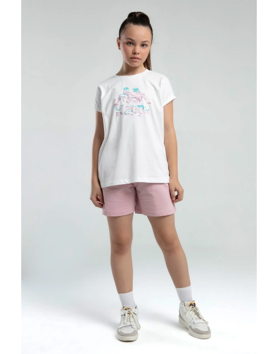 Kız Çocuk Beyaz Tişört