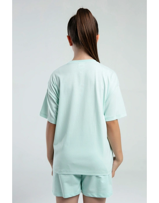 Kız Çocuk Yeşil Tişört