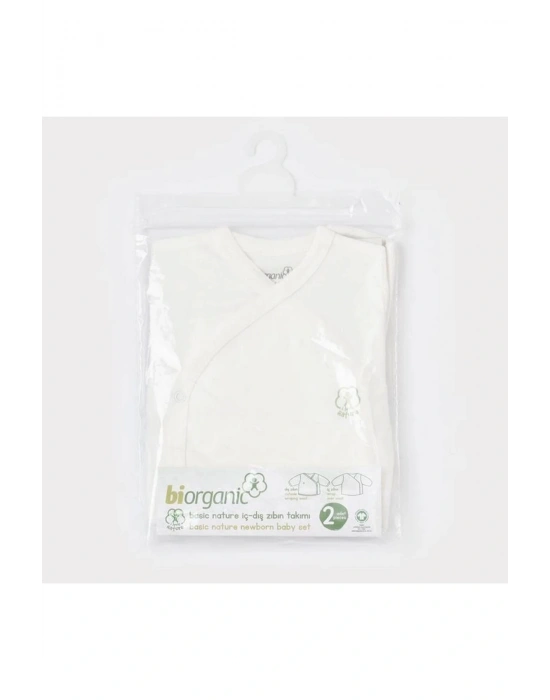 Biorganic Basic Nature İç Dış Bebek Zıbın 73275 Ekru