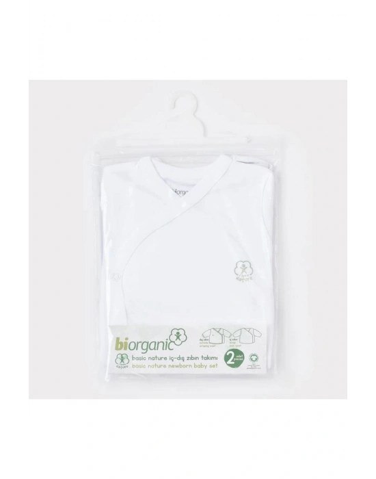 Biorganic Basic Nature İç Dış Bebek Zıbın 73275 Beyaz