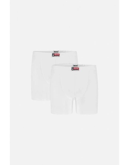 2li Boxer Arsenal, Düz Uzun Boy Pamuklu Likralı Erkek Boxer