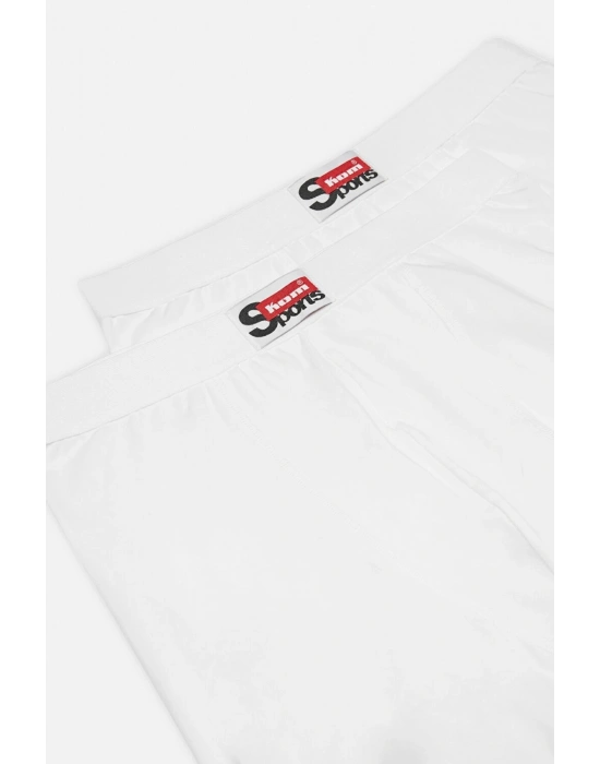 2li Boxer Arsenal, Düz Uzun Boy Pamuklu Likralı Erkek Boxer