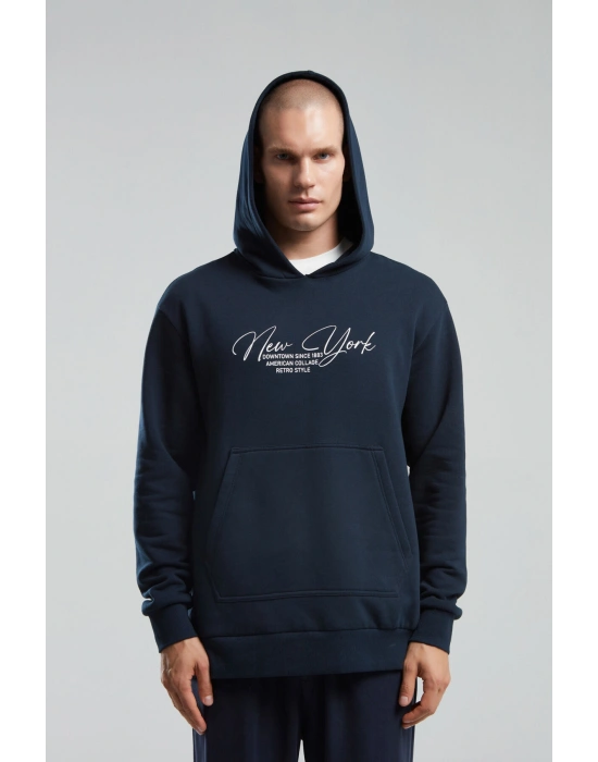 Erkek Lacivert Sweatshirt