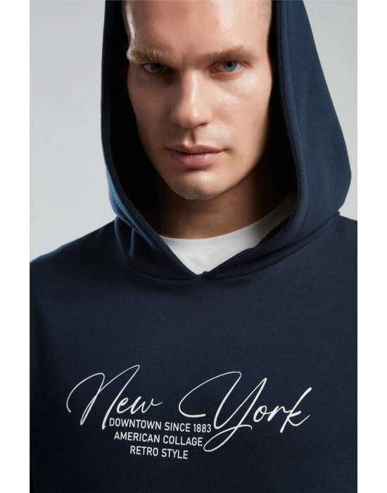 Erkek Lacivert Sweatshirt