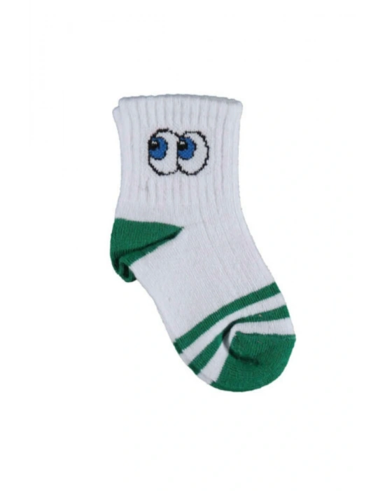 Organik Çorap Soket Kısa Eyes Yeşil