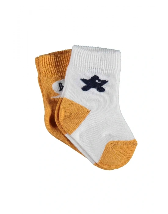 Biorganic Hi Erkek 2li Çorap 68402 Ekru Hardal