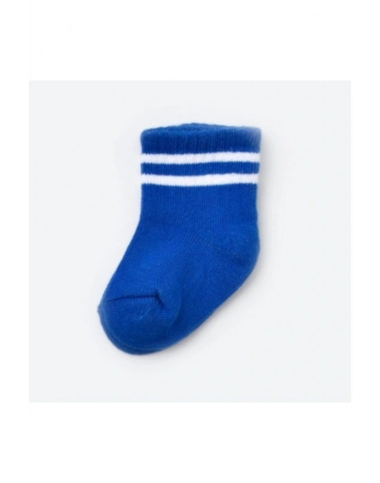 Unisex Çizgili Tekli Bebek Çorabı 68458