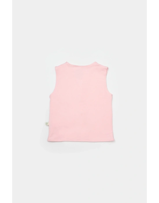 Hayvanlı Pembe Yelek 61503