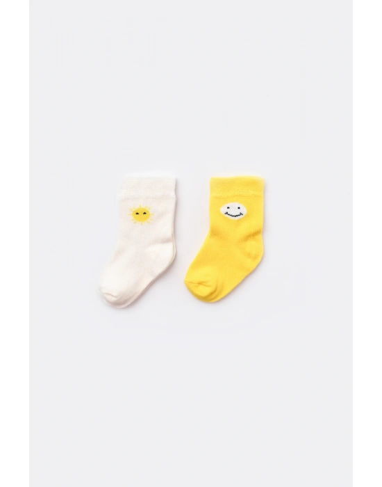 Desenli Bamboo 2li Çorap