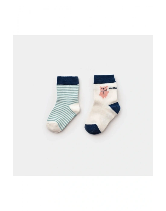 Hello Teddy Bear 2li Çorap 68404