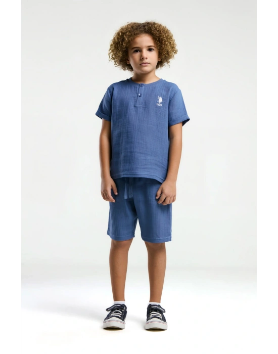 Erkek Çocuk Yeşil Bermuda Takım