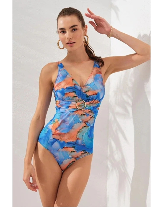 Stella V Yaka Tokalı Korseli Mayo Marbel DLX-231133