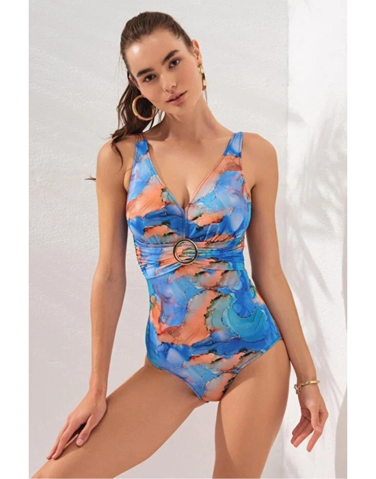 Stella V Yaka Tokalı Korseli Mayo Marbel DLX-231133