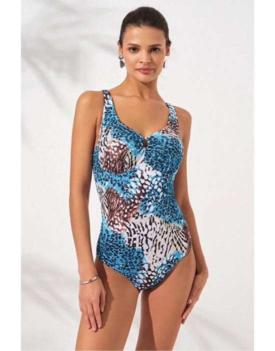 Riva Balenli Büyük Beden Mayo Ocean DLX-231129