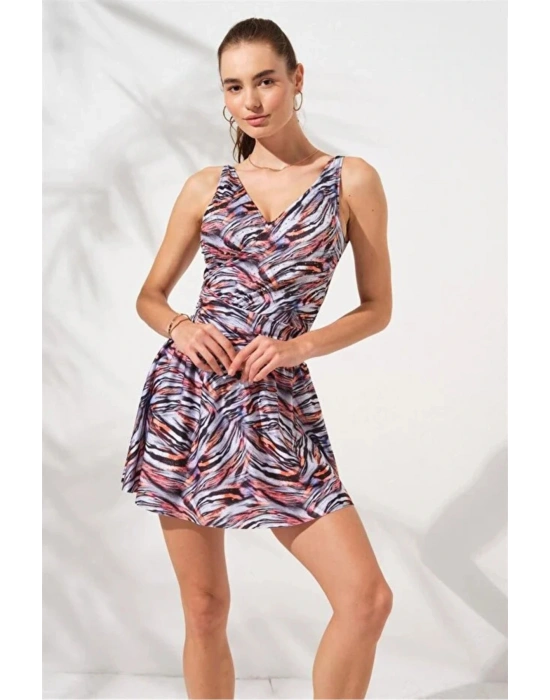 Lena Kruvaze Formlu Şortlu Elbise Mayo DLX-231130