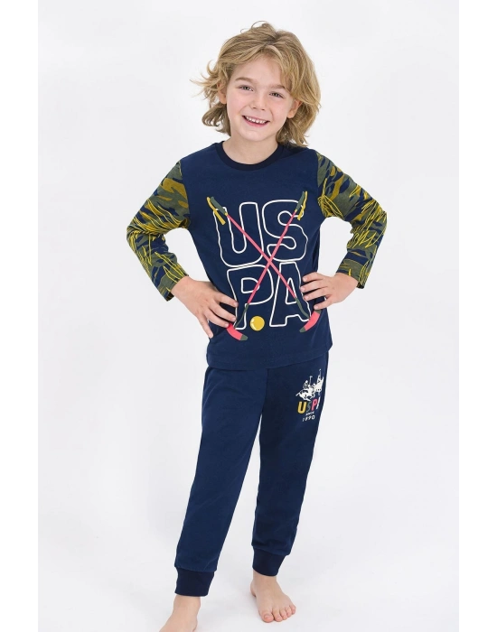 Erkek Çocuk Lacivert Pijama Takımı