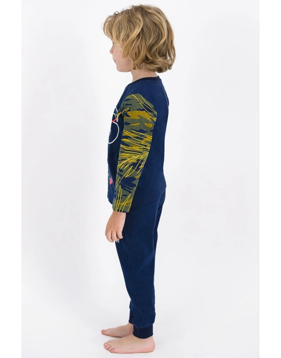 Erkek Çocuk Lacivert Pijama Takımı