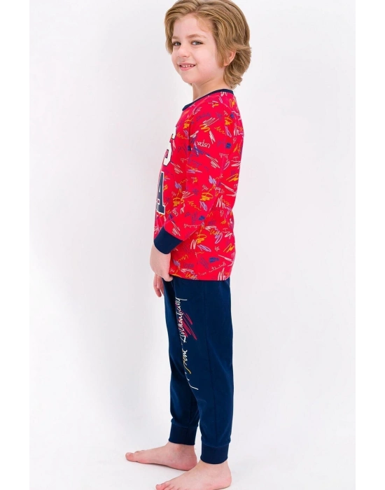 U.s. Polo Assn Lisanslı Açık Kırmızı Erkek Çocuk Pijama Takımı