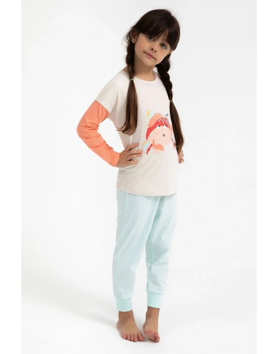 Rolypoly Shall We Be Friends Kremmelanj Kız Çocuk Pijama Takımı
