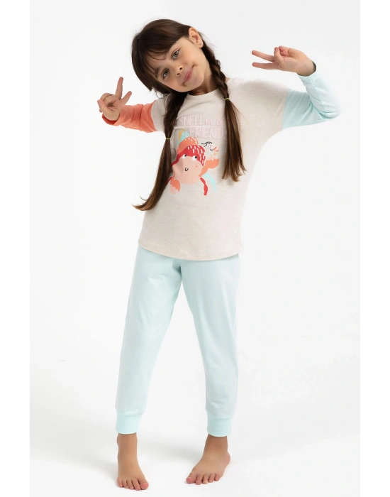 Rolypoly Shall We Be Friends Kremmelanj Kız Çocuk Pijama Takımı