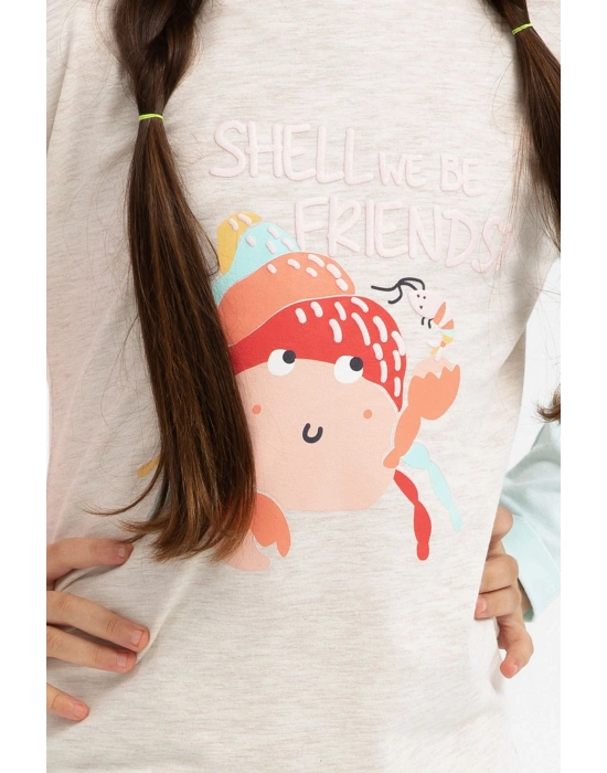 Rolypoly Shall We Be Friends Kremmelanj Kız Çocuk Pijama Takımı