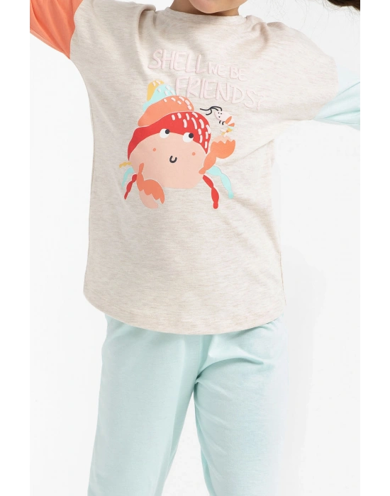 Rolypoly Shall We Be Friends Kremmelanj Kız Çocuk Pijama Takımı