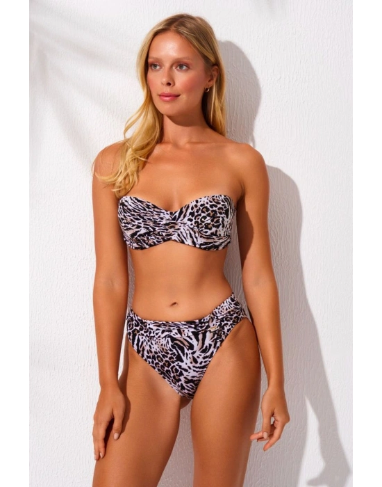 2025 Yaz Yeni Sezon Kaplı Straplez Bikini Takımı