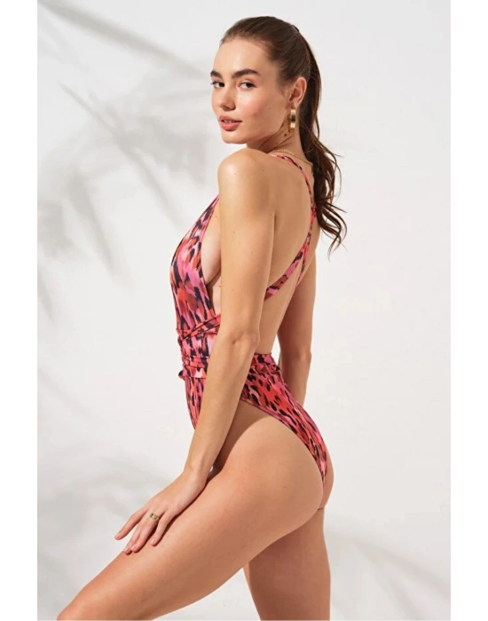 Camila Belden Çapraz Bağlamalı Mayokini Garden DLX-231604