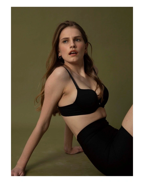 Dolgulu Push-up Sütyen Essential 3004 - Siyah