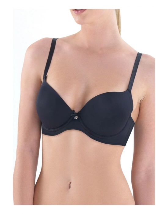 Dolgusuz Soft Kap Sütyen Essential 3005 - Siyah