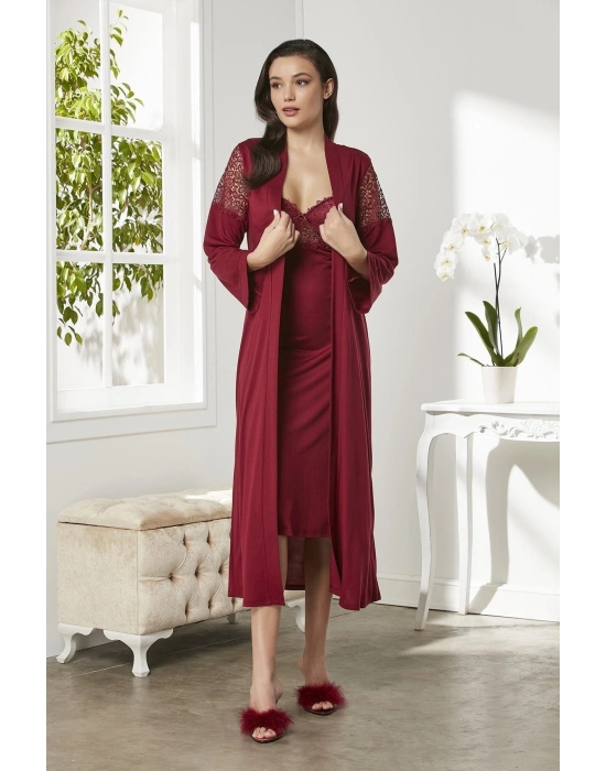 Penye Altılı Gelin Çeyiz Seti - 5045 Bordo
