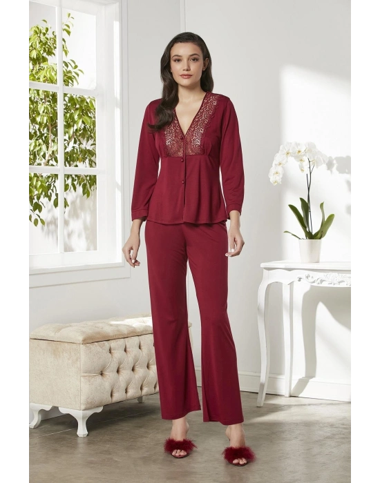 Penye Altılı Gelin Çeyiz Seti - 5045 Bordo
