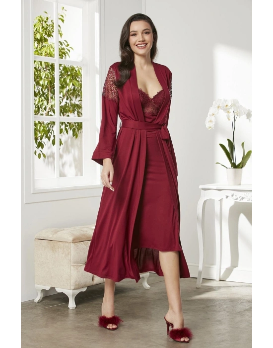 Penye Altılı Gelin Çeyiz Seti - 5045 Bordo