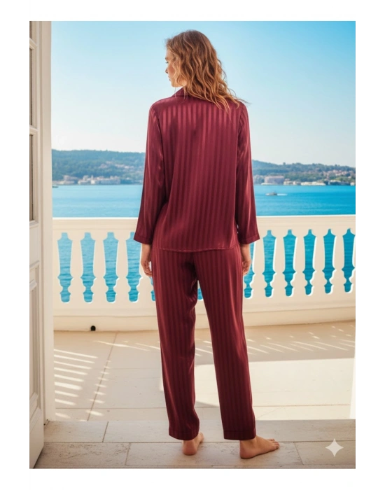 Yeni Sezon Dokuma Kadın Pijama Takımı 8024