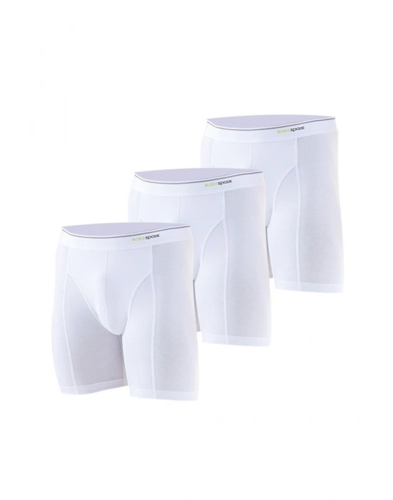 Erkek Boxer 3lü Paket Tender Cotton 9683 - Beyaz