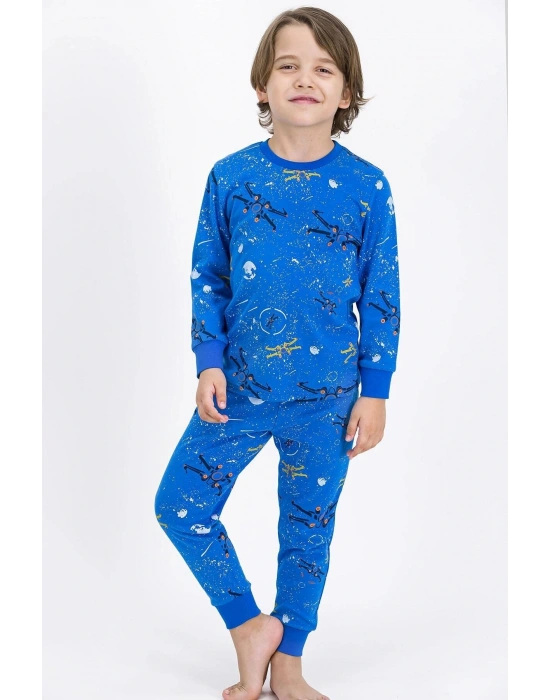 Rolypoly Space Mavi Erkek Çocuk Pijama Takımı