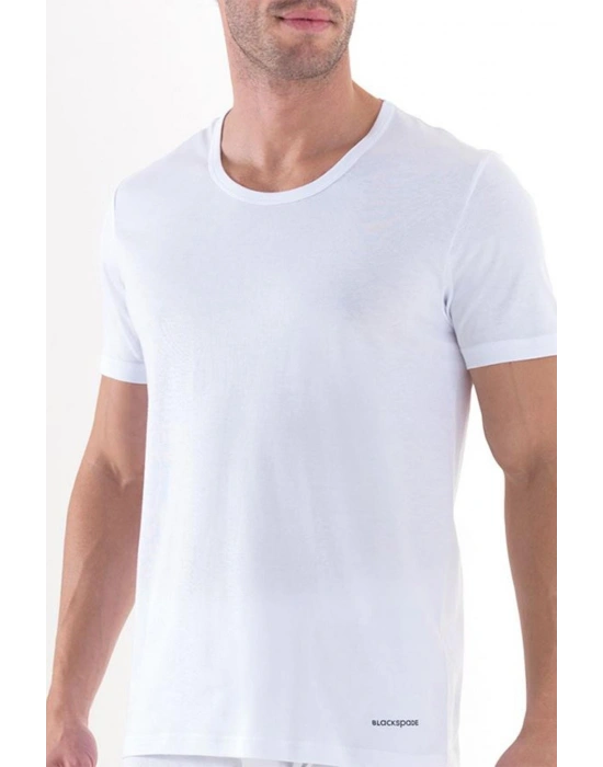 Erkek T Shirt Loose Fit Beyaz Xxl-9217-