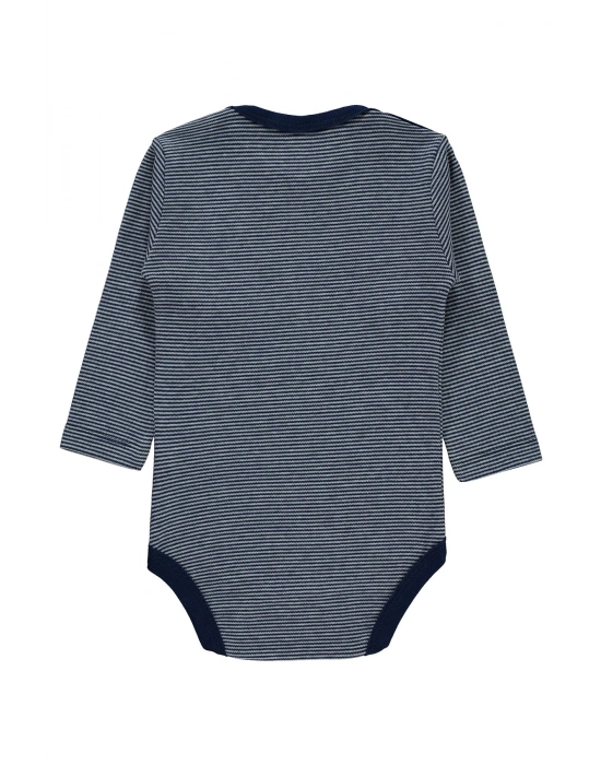 Erkek Bebek Çıtçıtlı Badi 12-36 Ay Lacivert