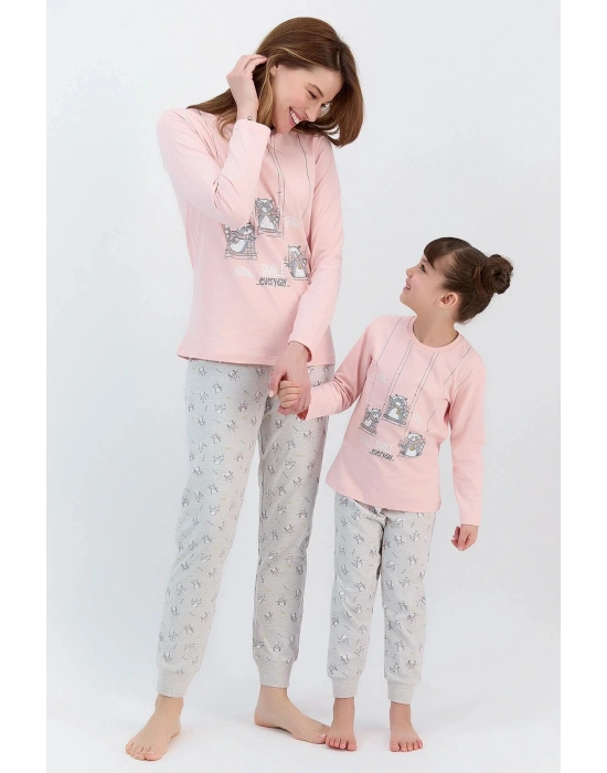 Smile Every Day Pudra Kadın Pijama Takımı