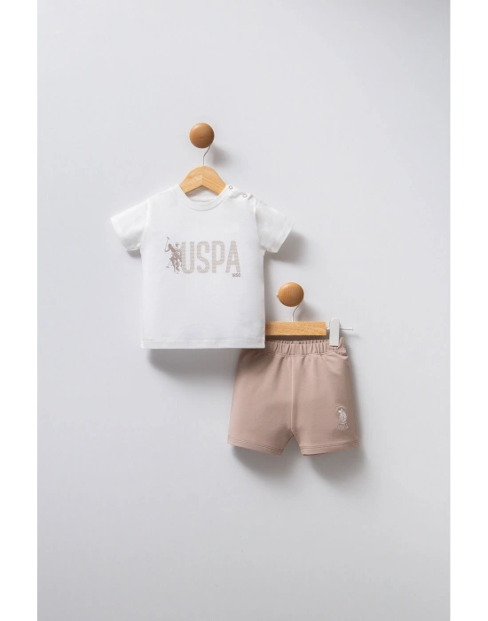 U.S. Polo Assn Erkek Bebek Beyaz Takım